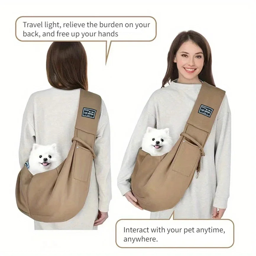 Pet Outdoor Travel Bag with Adjustable Shoulder Strap