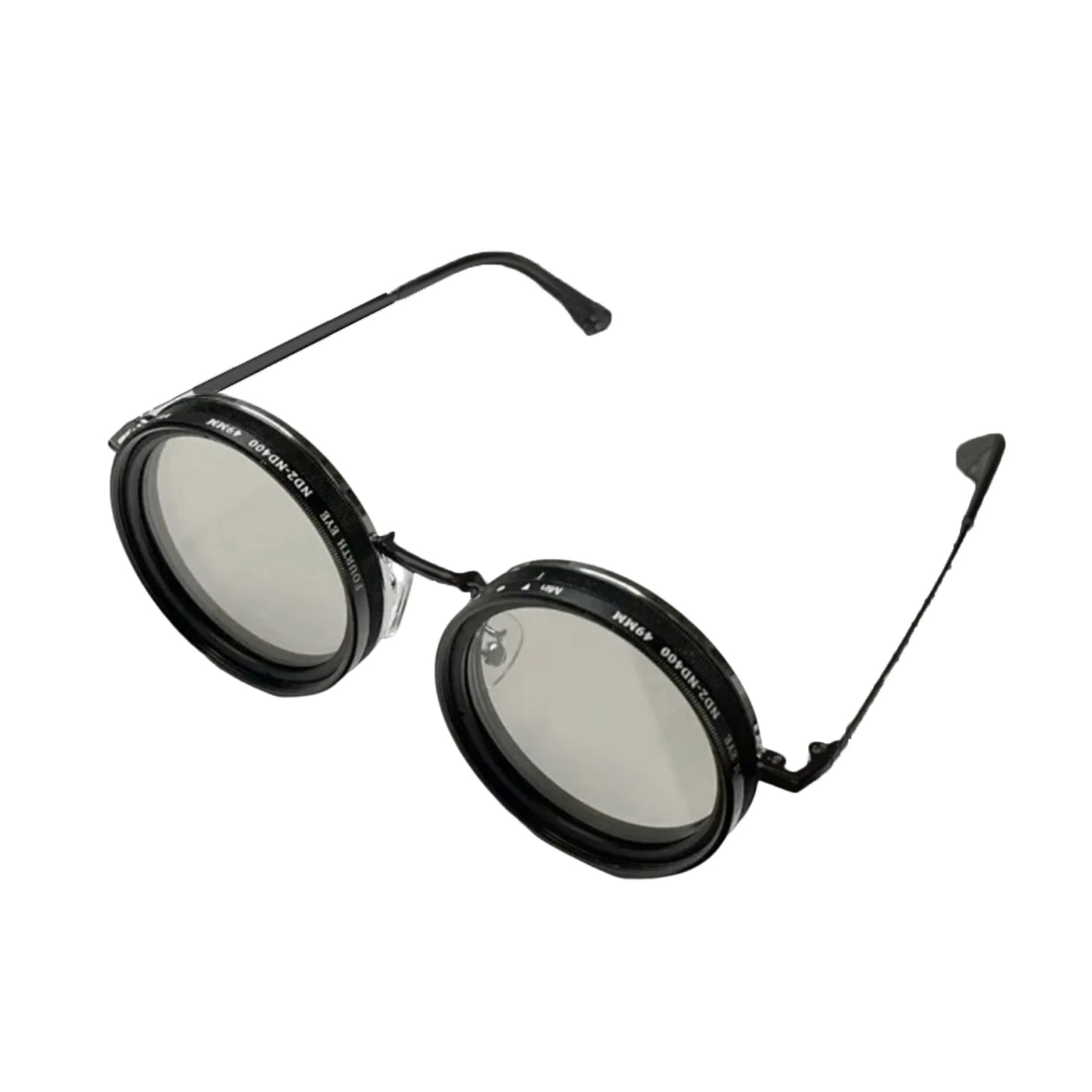 Round Polarized Glasses ND Filter 1-9 Gears Adjustable Sunglasses