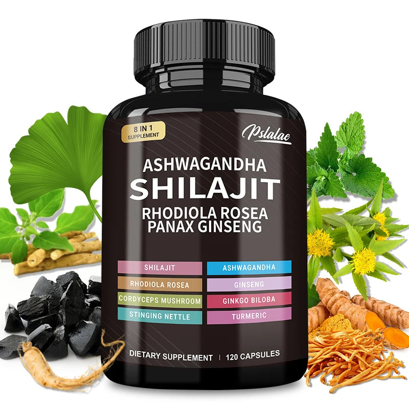 Shilajit Ashwagandha Rhodiola Rosea Boosts Energy and Endurance Increases Muscle Mass