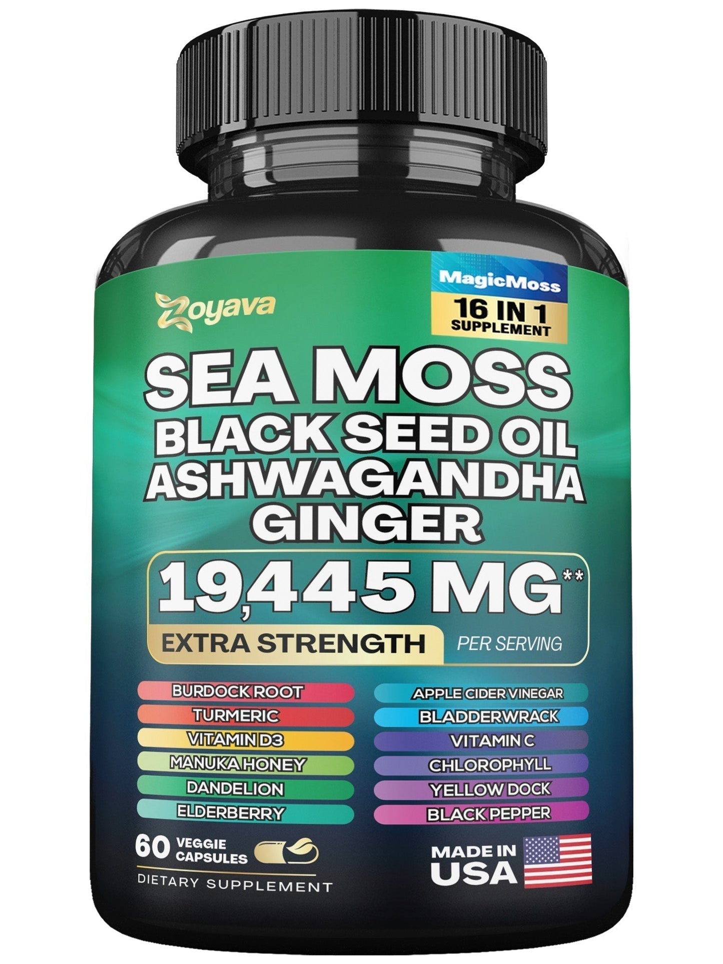 Vitality Harvest Blend Sea Moss Capsules