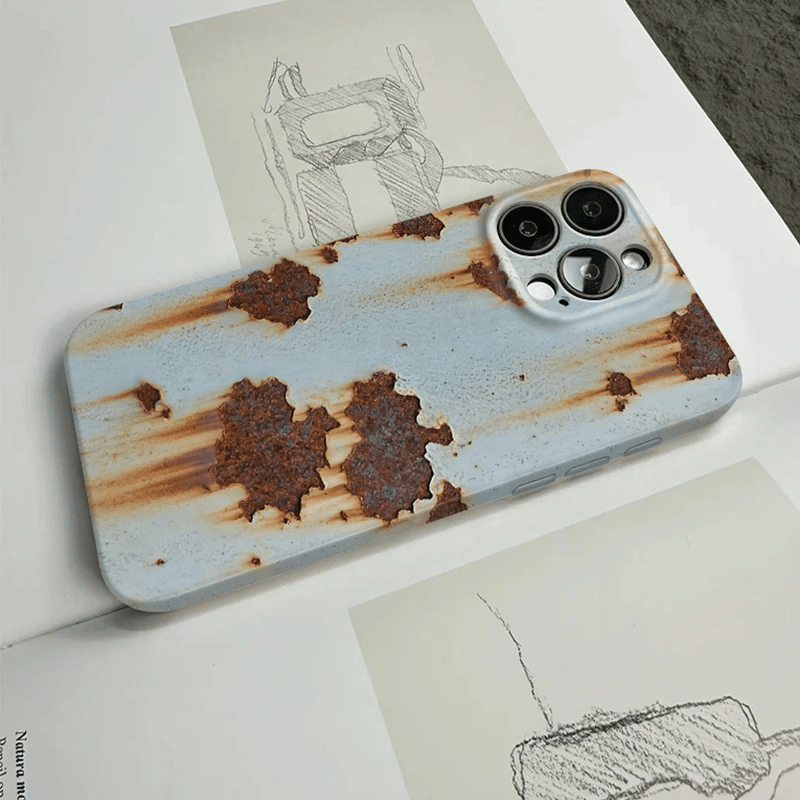 🔥2025 NEW ARRIVAL 🔩 Rusty Metal Texture iPhone Case