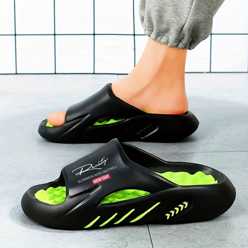 Men Casual Slide Sandals - Non-Slip, Foot Massage