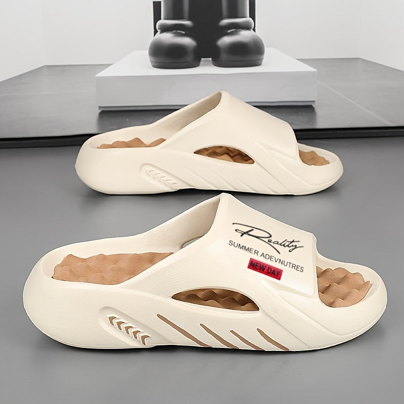Men Casual Slide Sandals - Non-Slip, Foot Massage