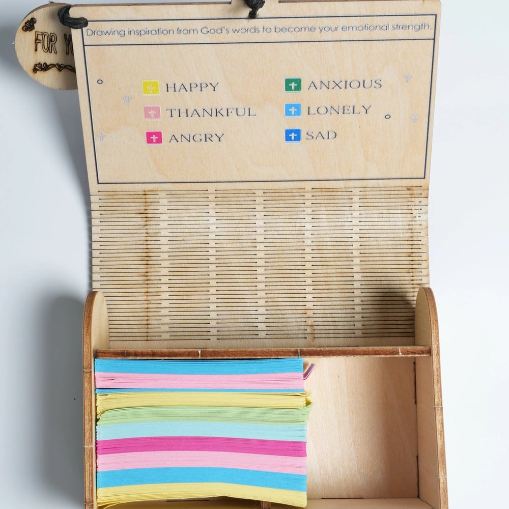 ✝️Handmade Wooden Bible Verses Box - Daily Bible Verses (🎁 A Reminder of God's Words💖)