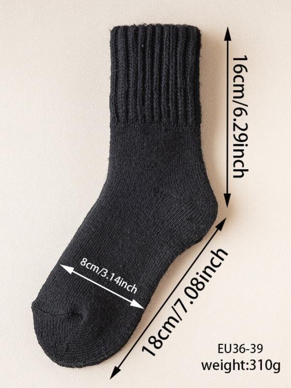 Women’s Solid Mid-Calf Socks