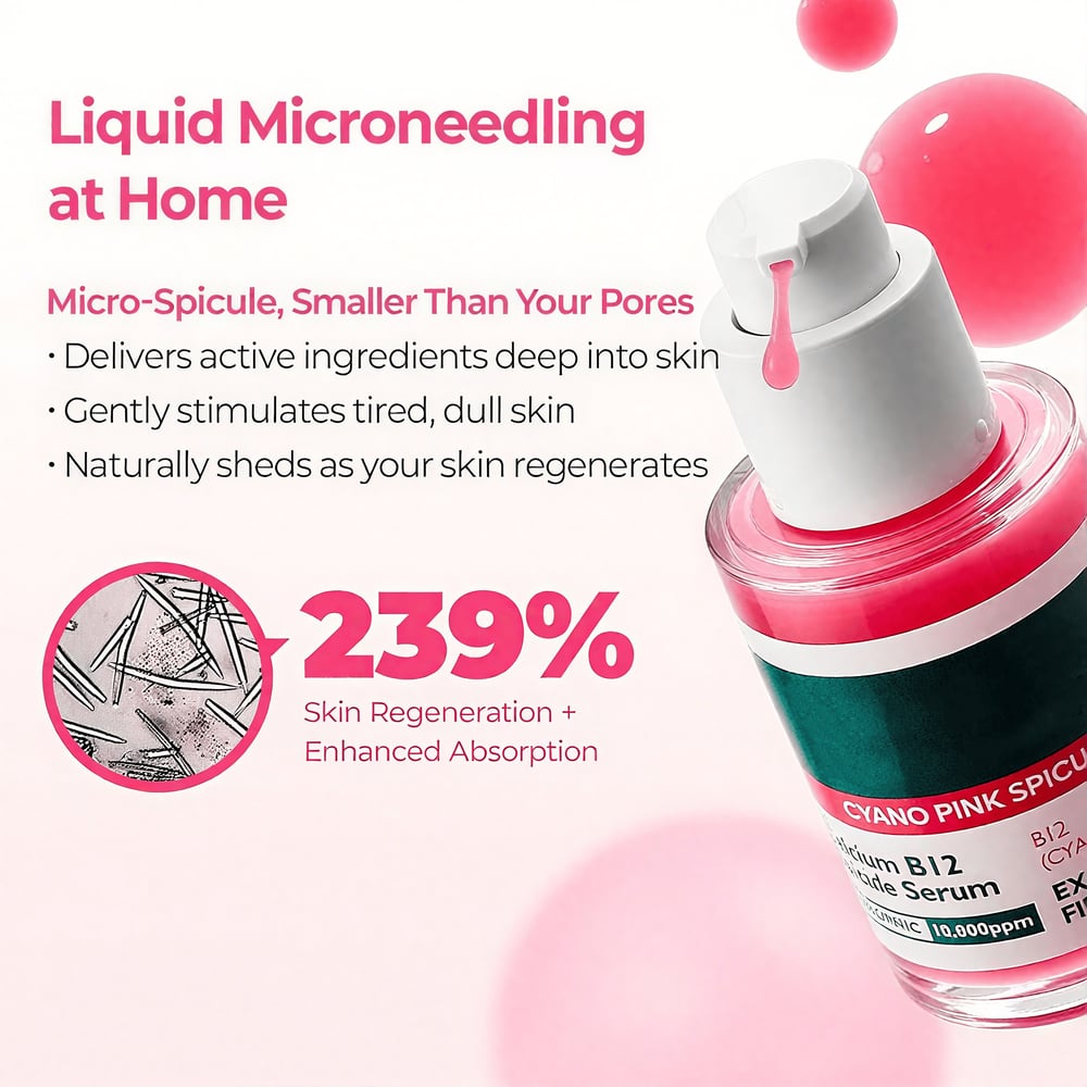🔥This week special sales 🔥Lumi Pore & Spot Care Duo | Shrinks Pores & Fades Blemish Marks | Cyano Pink Spicule Serum + Picotonic Shot Ampoule