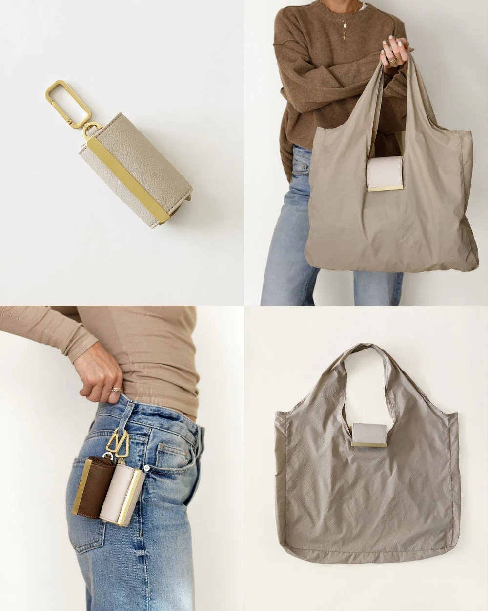 π Keychain Tote Bag | Compact & Expandable for On-the-Go Convenience