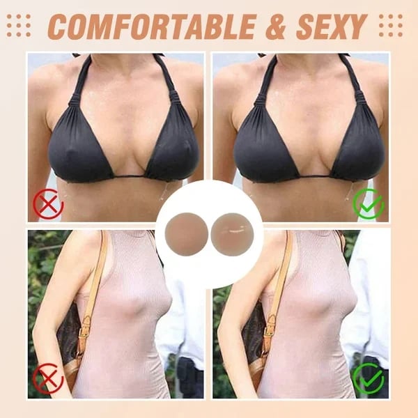 Go Braless! Seamless Nipple Cover (Latex-free and 100% Medical Silicone)