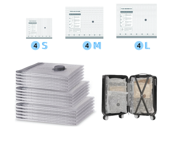 X7 Cordless Travel Vacuum Bag Set