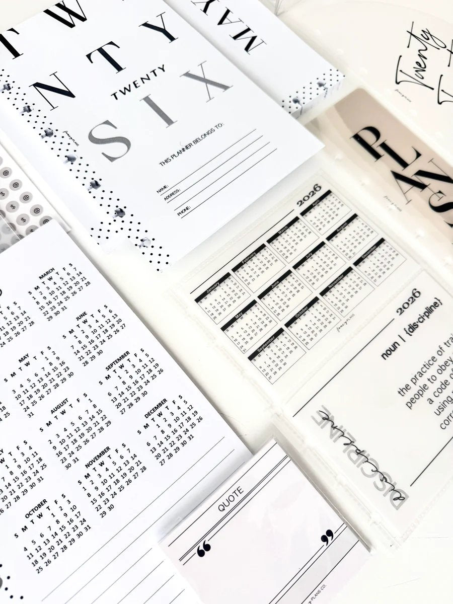 🗓️2026 Deluxe DIY Planner Stationery Box | Multiple Layout Options | Full Accessory Set for Personalized Planning