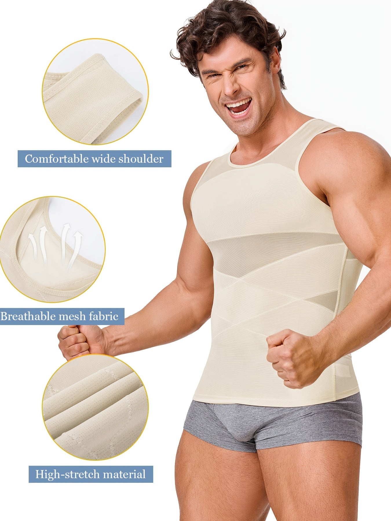 Men’S Sleeveless Tank Top Body Shaper
