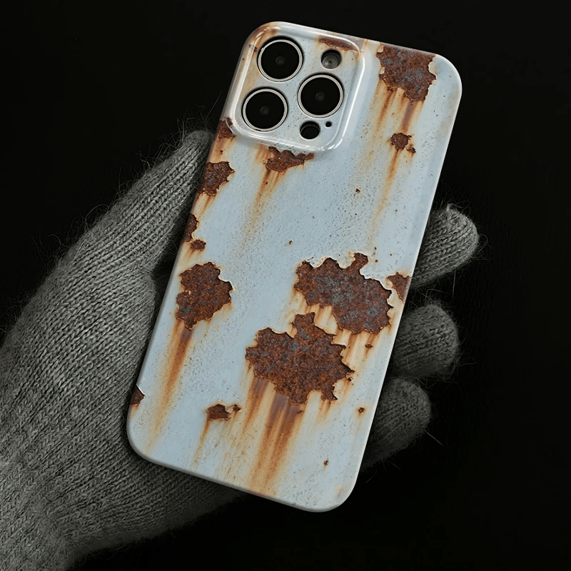 🔥2025 NEW ARRIVAL 🔩 Rusty Metal Texture iPhone Case