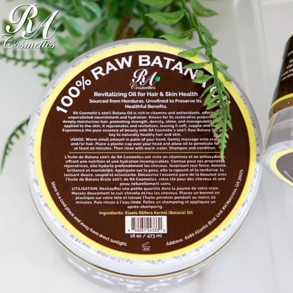 RA Cosmetics 100% Natural Unrefined Batana Hair Oil for Hair Growth