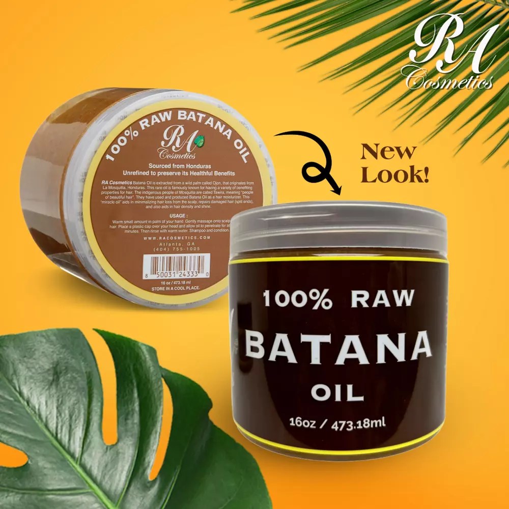 RA Cosmetics 100% Natural Unrefined Batana Hair Oil for Hair Growth