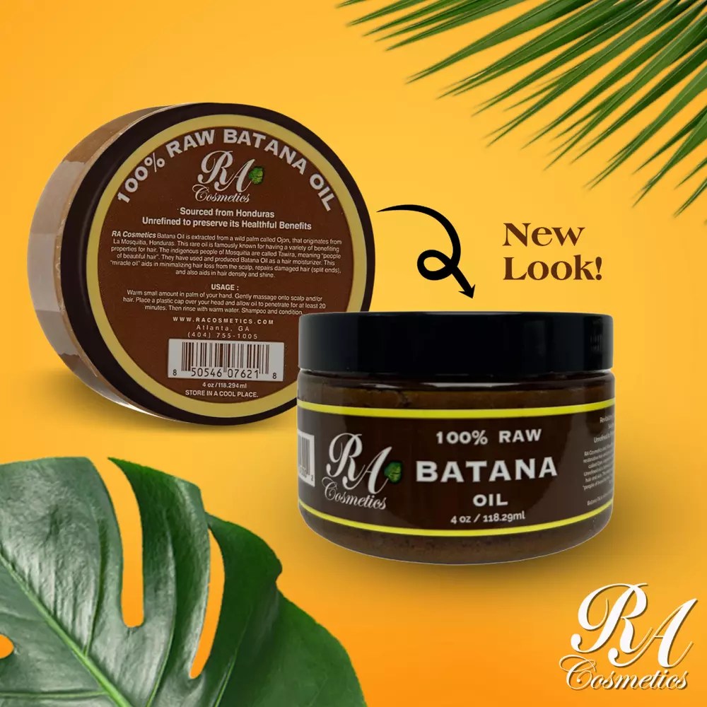 RA Cosmetics 100% Natural Unrefined Batana Hair Oil for Hair Growth