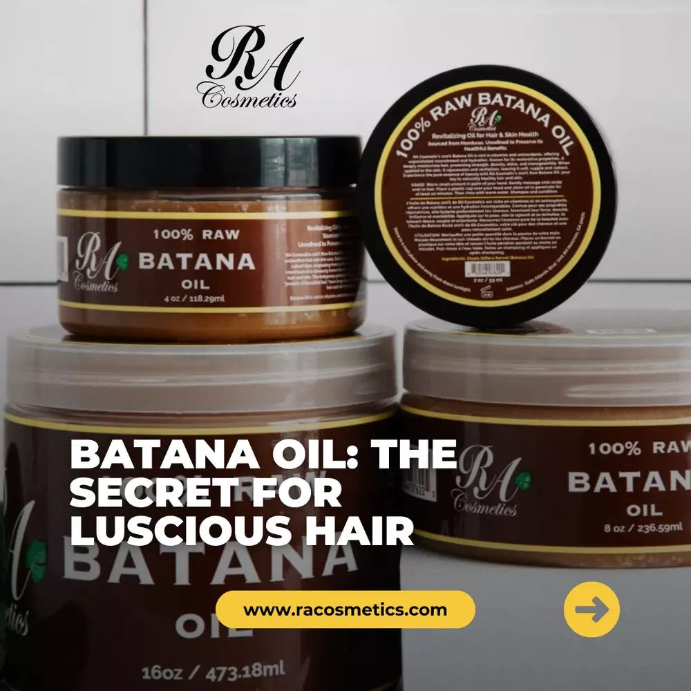 RA Cosmetics 100% Natural Unrefined Batana Hair Oil for Hair Growth