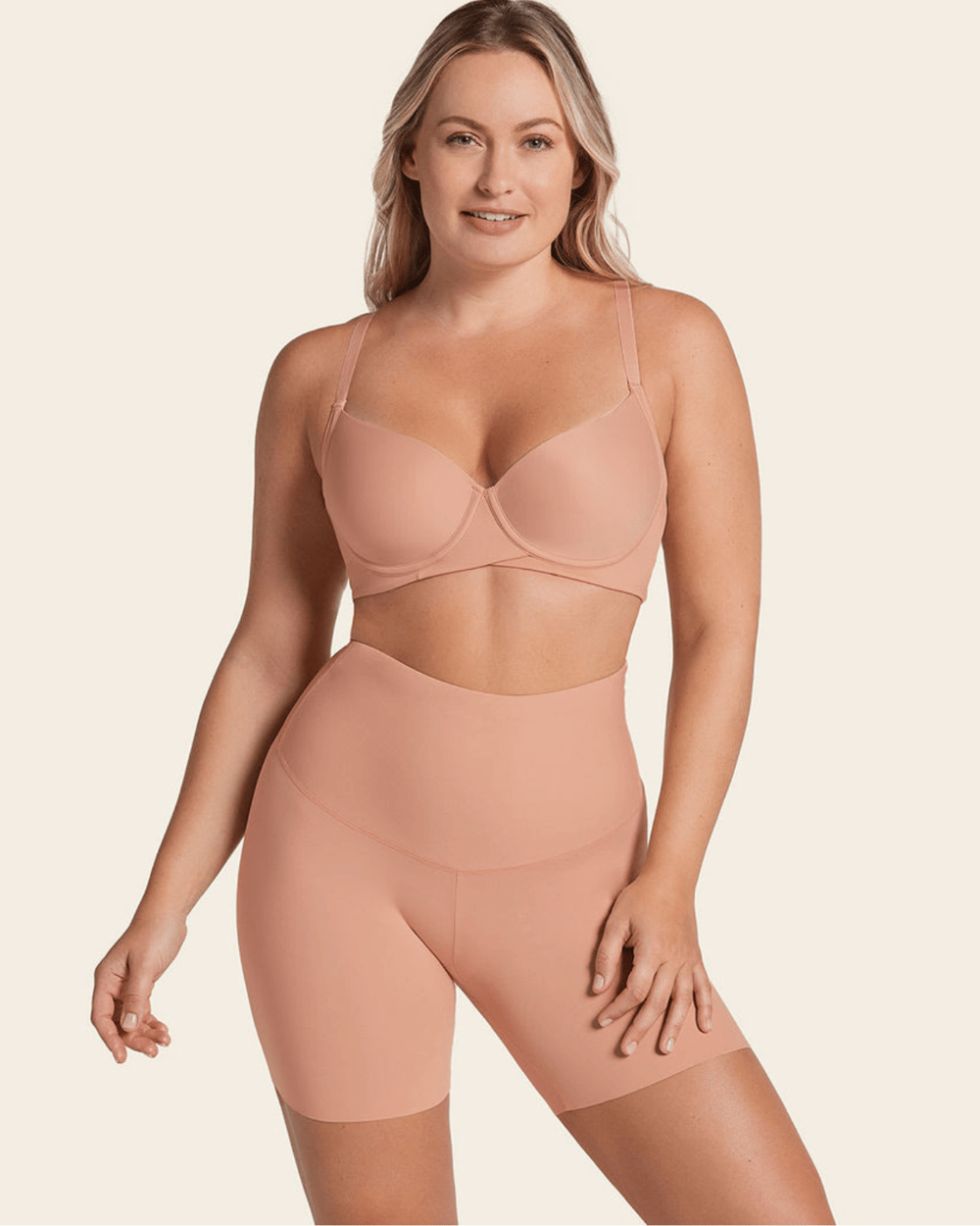 Stay-In-Place Tummy Control Seamless Shape Shorts