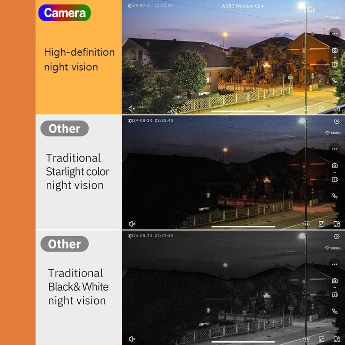 -Crystal-clear security 2K camera 🎥 Color Night Vision 🌙 24/7 Recording & Smart Alerts