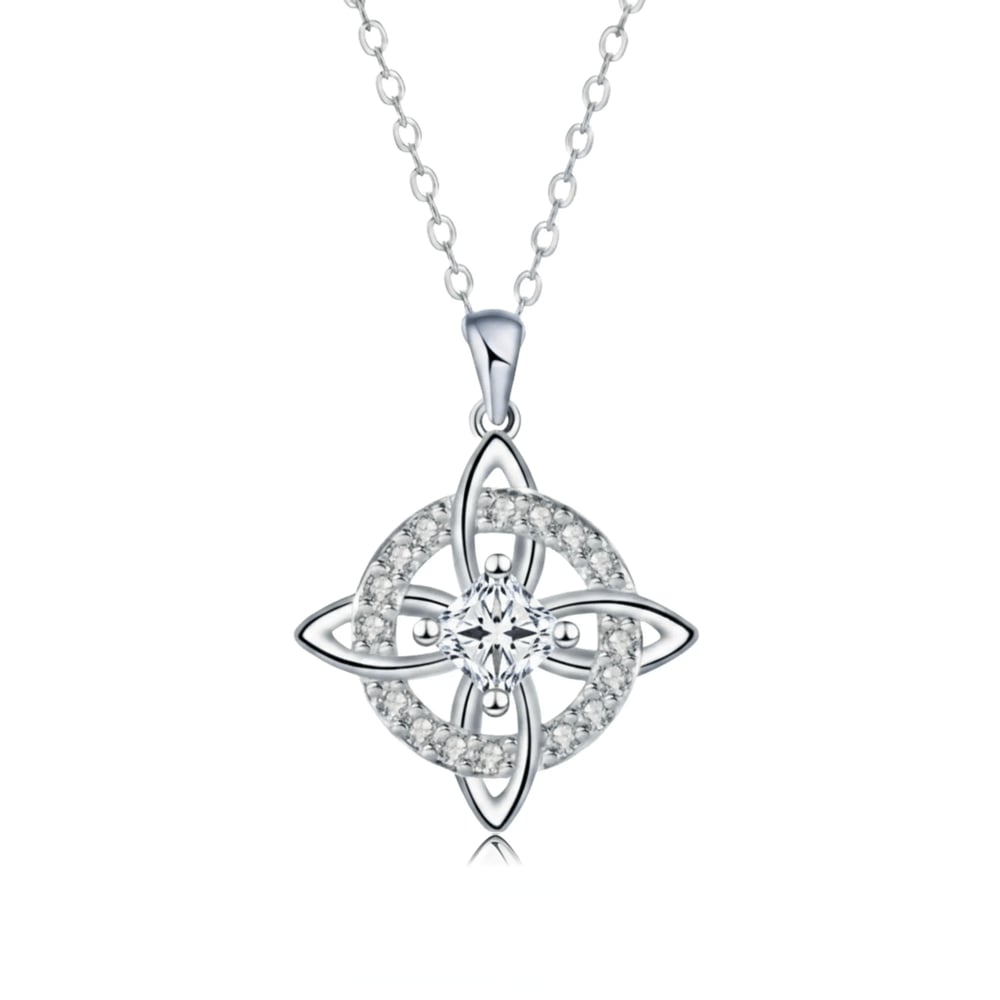 Mystical Birthstone Witches Knot Necklace – Natural Crystal🔮💞Protect Your Loved Ones