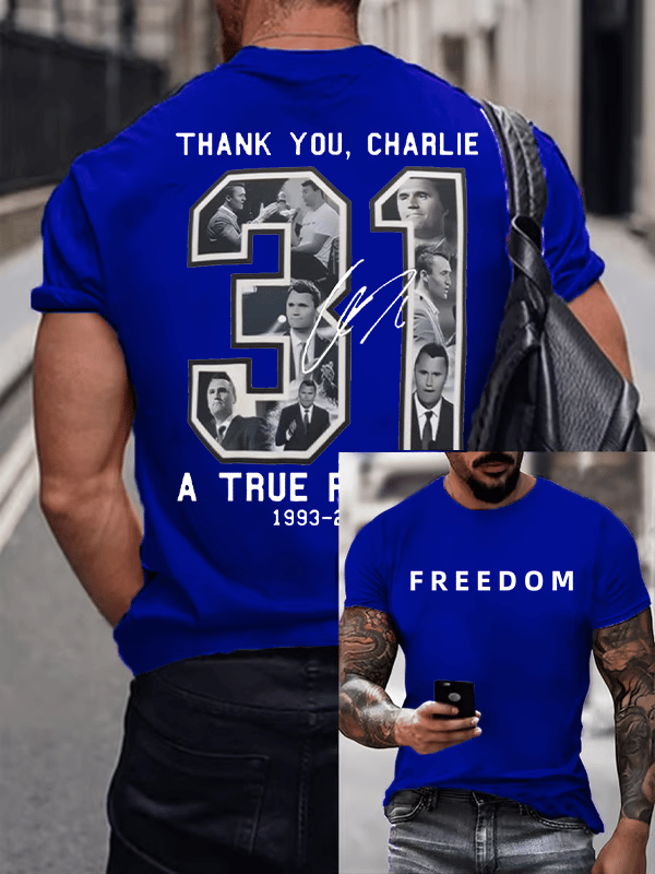 Men's Commemorative freedom 31 Printed T-Shirt