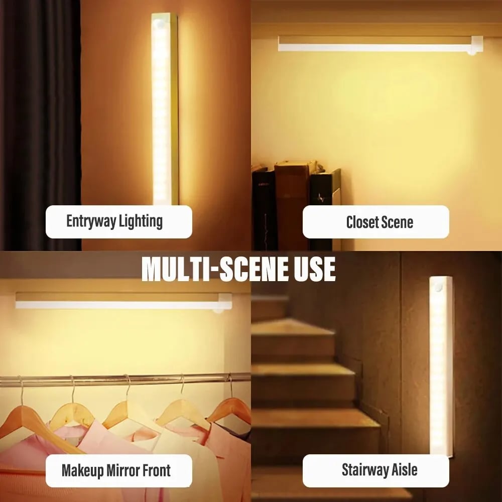 Punch-Free Smart Sensor Magnetic Rechargeable LED Lights