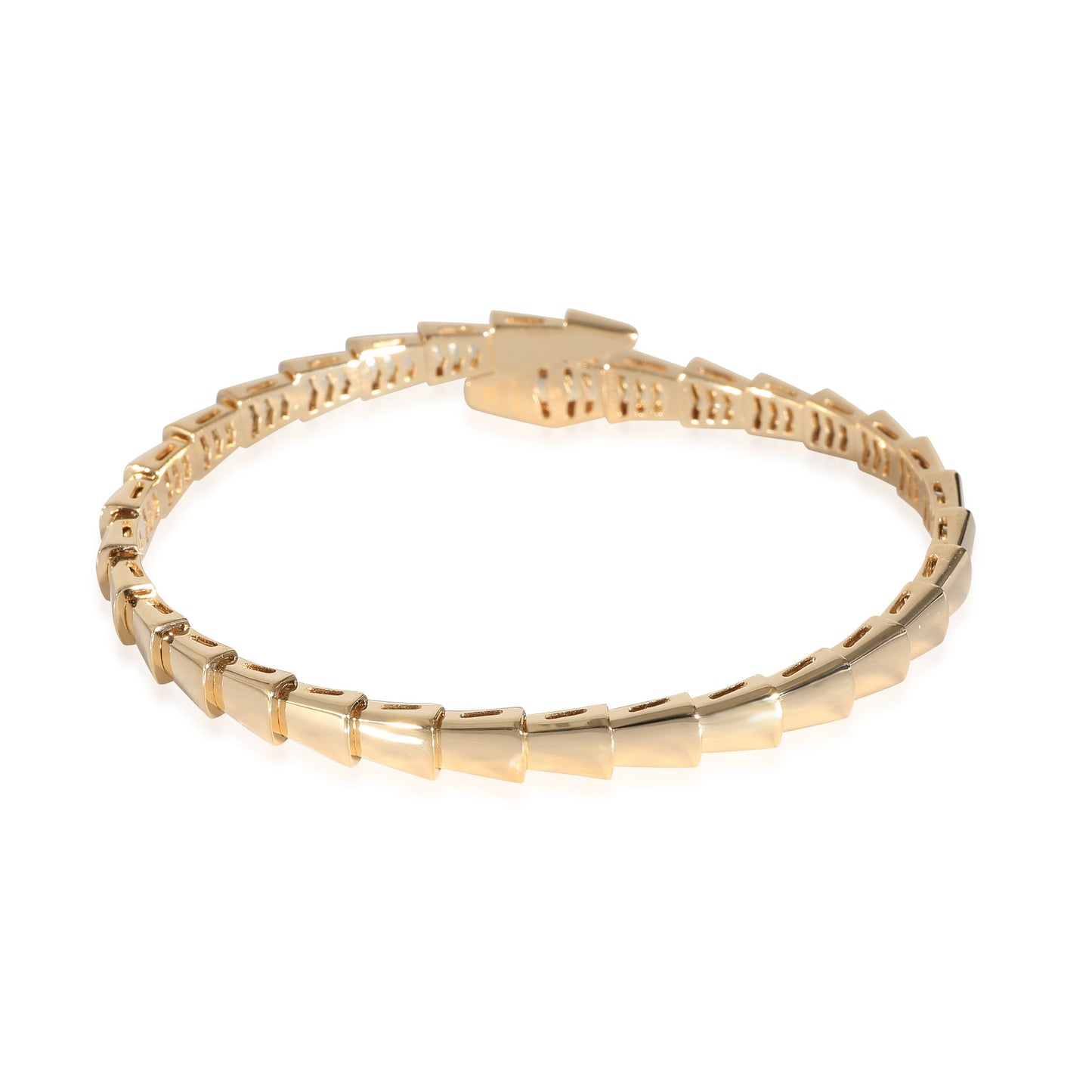 BVLGARI Serpenti Diamond Bracelet Cobra in 18K Yellow Gold 0.47 CTW