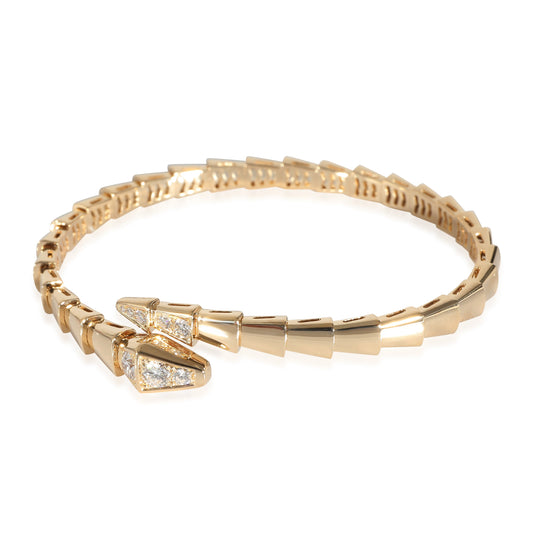 BVLGARI Serpenti Diamond Bracelet Cobra in 18K Yellow Gold 0.47 CTW