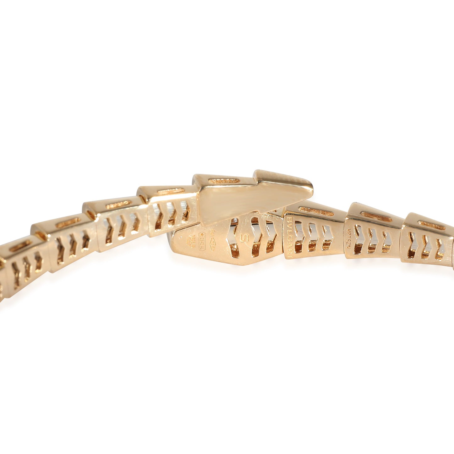 BVLGARI Serpenti Diamond Bracelet Cobra in 18K Yellow Gold 0.47 CTW