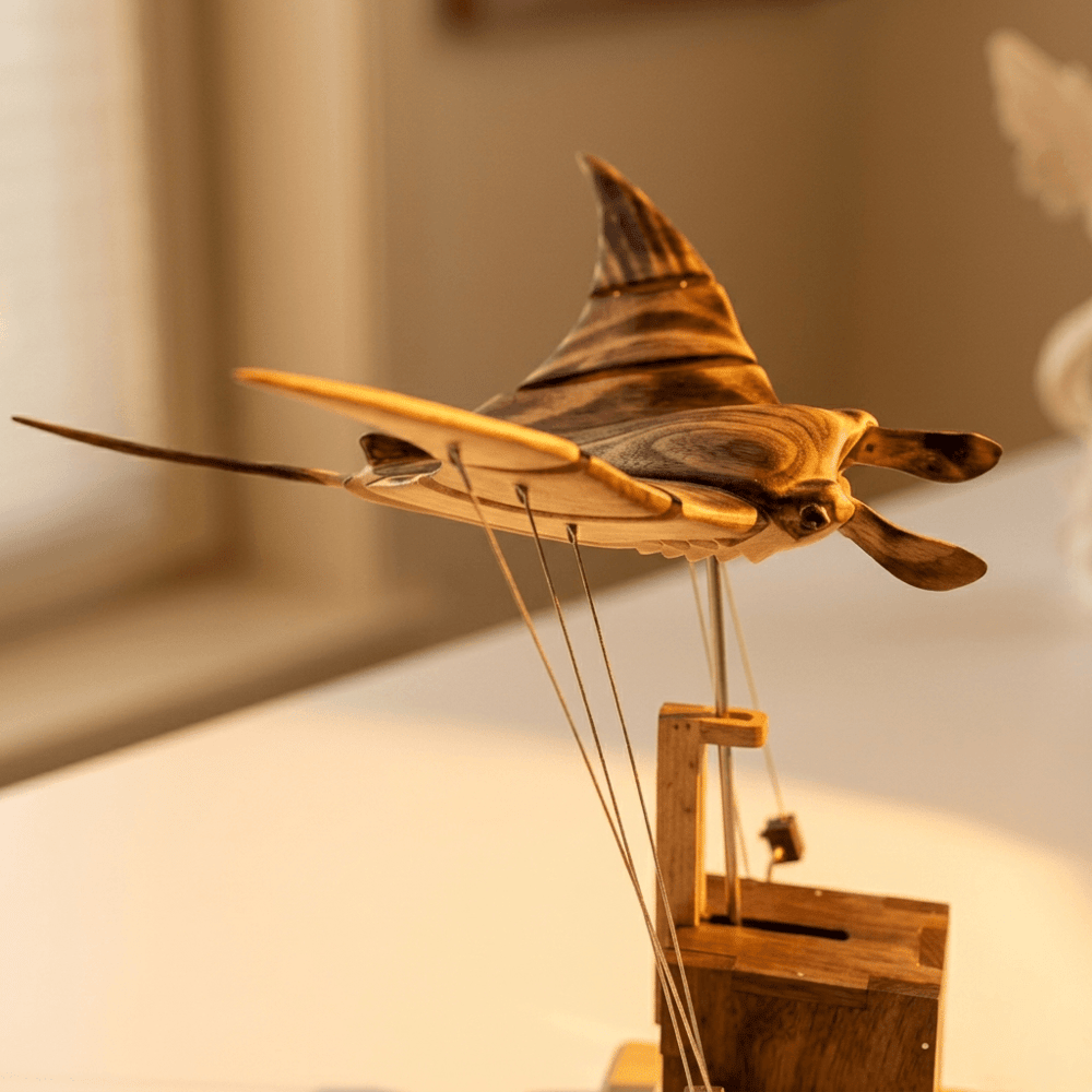 Wooden Manta Ray — The Gift Dad Won’t Forget 🐦‍⬛