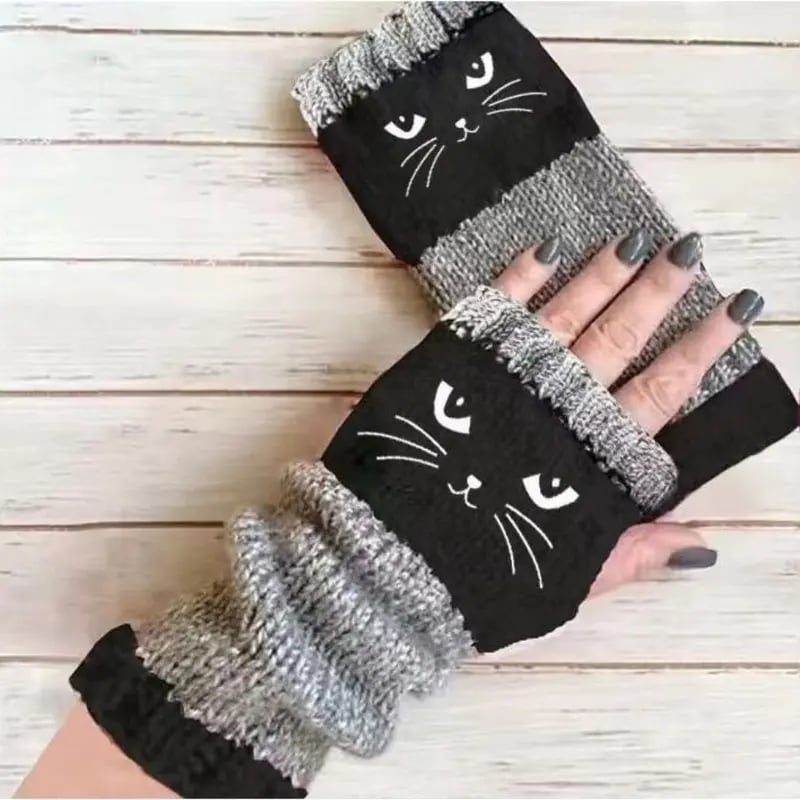 Knitted Fingerless Gloves
