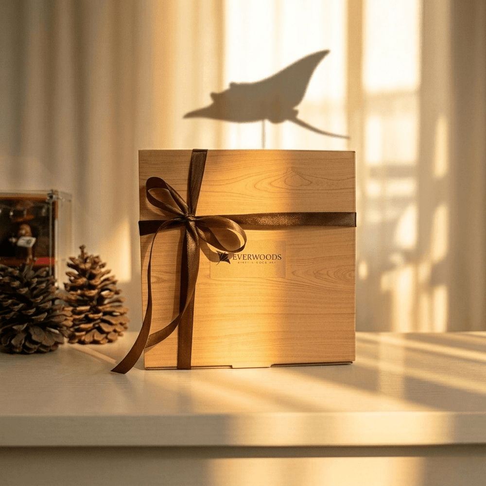 Wooden Manta Ray — The Gift Dad Won’t Forget 🐦‍⬛