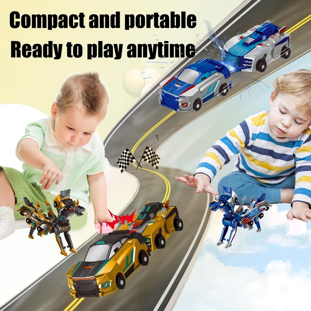 Collision Transforming Dinosaur Car Toy