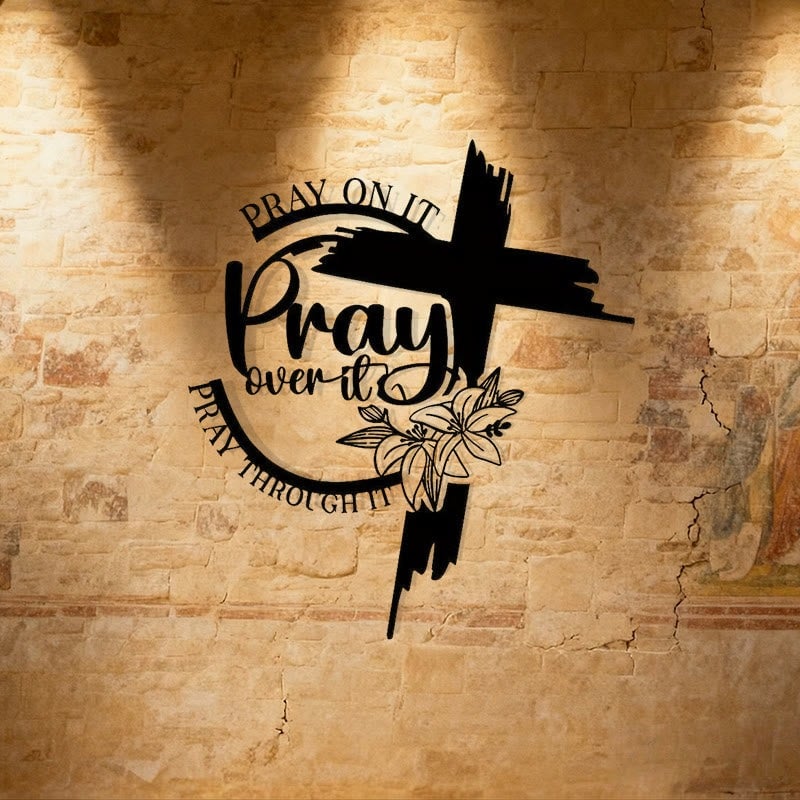 Jesus & Cross Design Wall Art (12 x 9 inches)