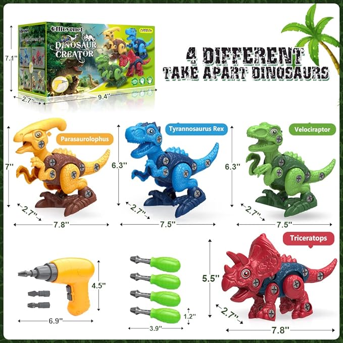 Dinosaur STEM  Building Toy Set