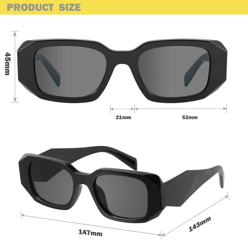 Trendy Retro Rectangle Sunglasses for Women & Men