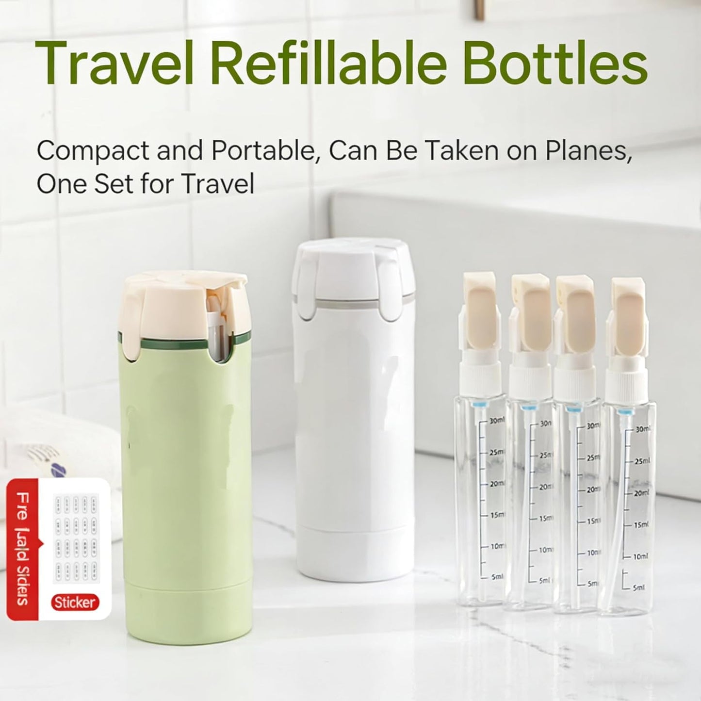 4 in 1 Travel Bottles for Toiletries