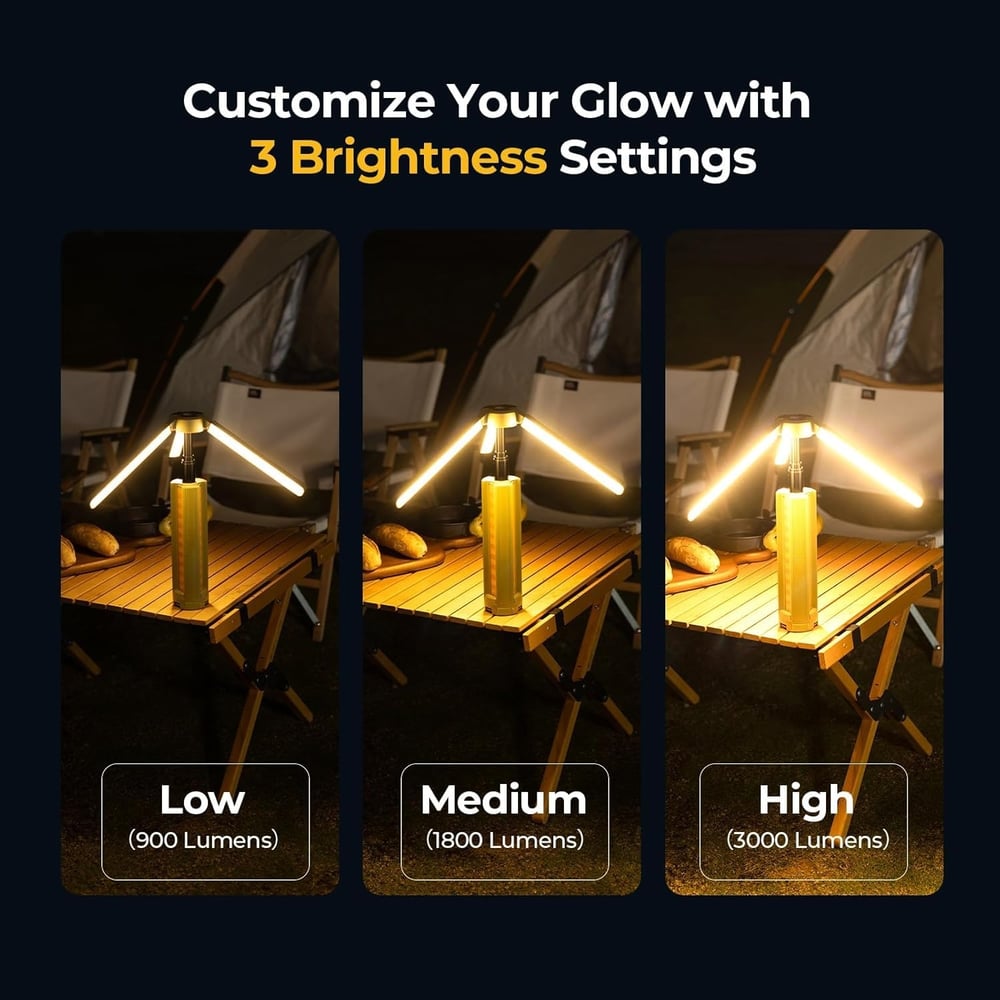 Telescopic Camping Light Rechargeable 15600mAh