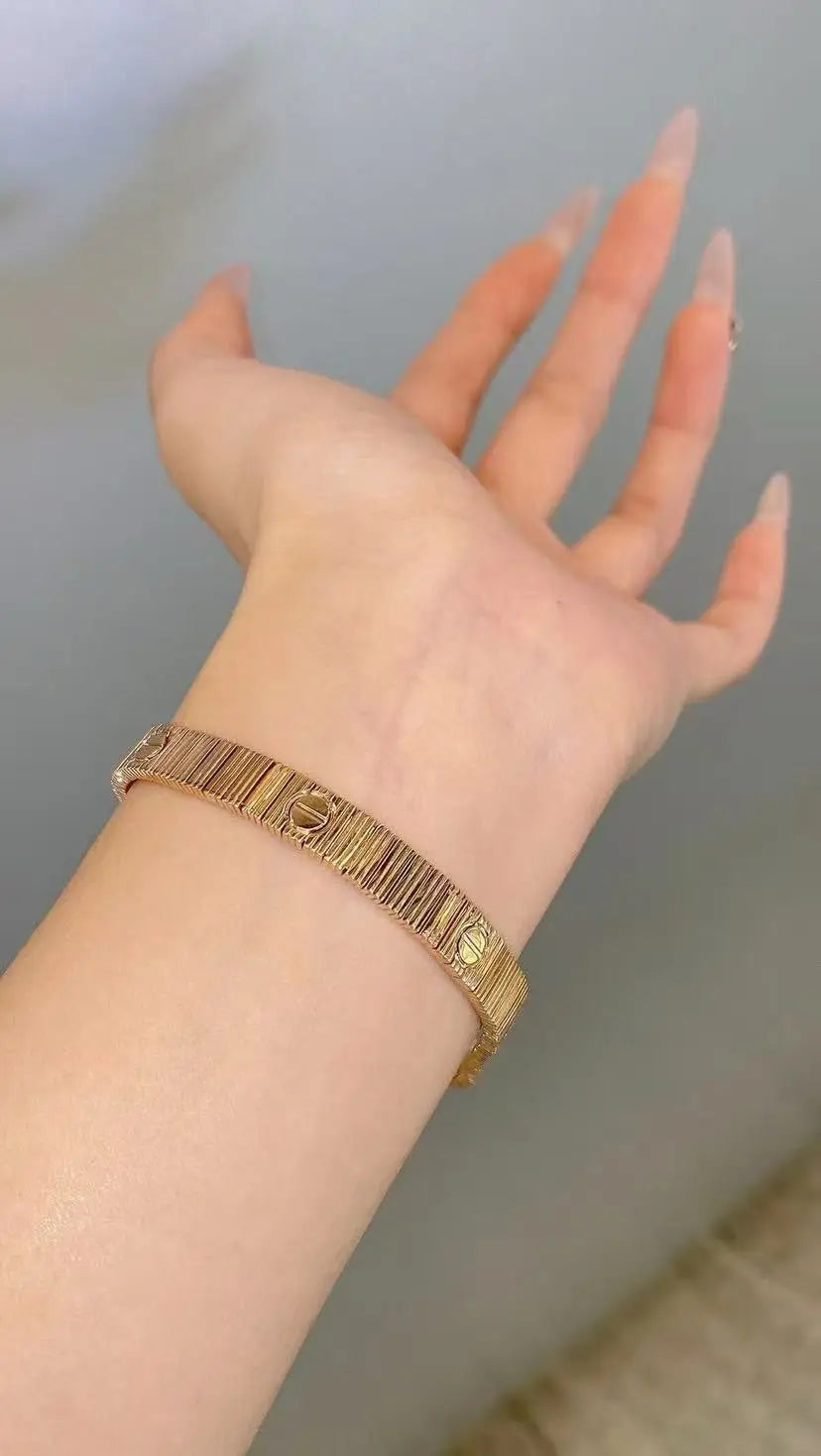 【Valerion Jewelry】 2025 NEW LOVE BRACELET BRUSHED STYLE BRACELET