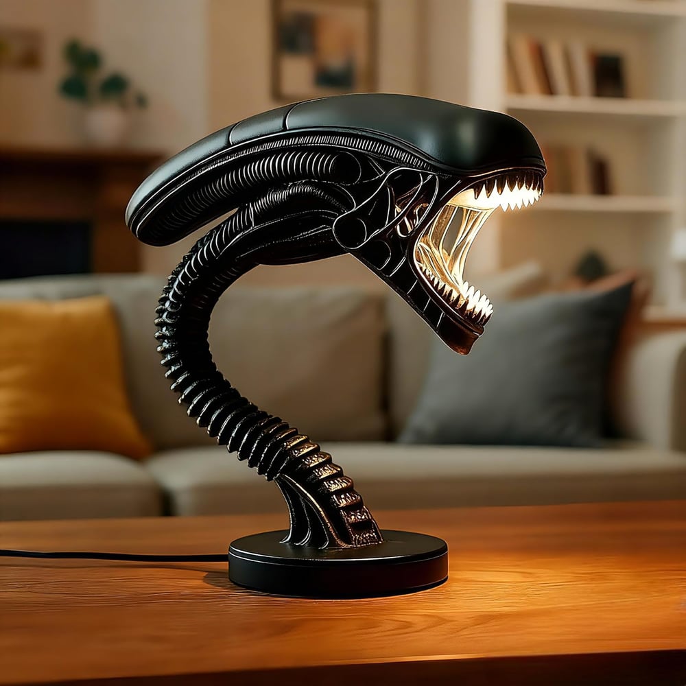 Unique Alien Creature Lamp Stand