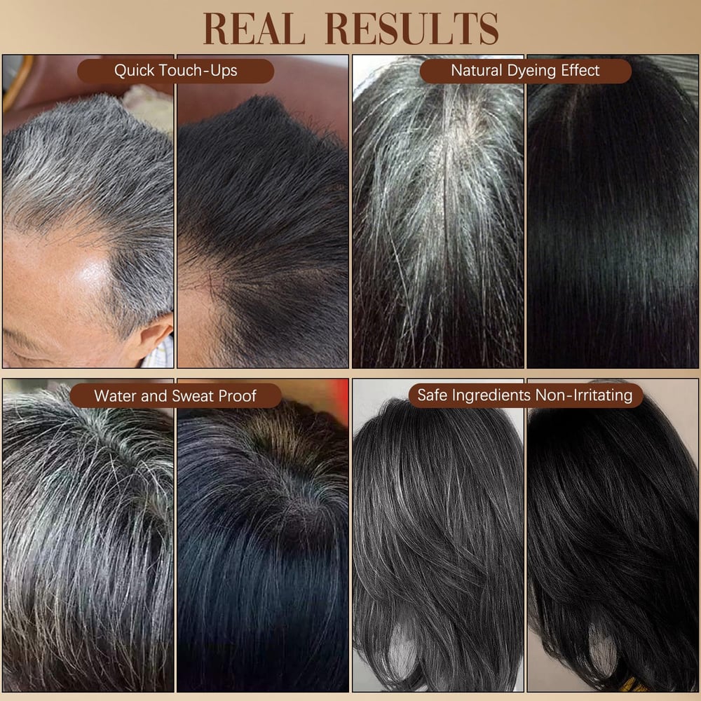 Safe and Convenient Comb Hair Dye - For Quick and Stylish Hair Coloring!