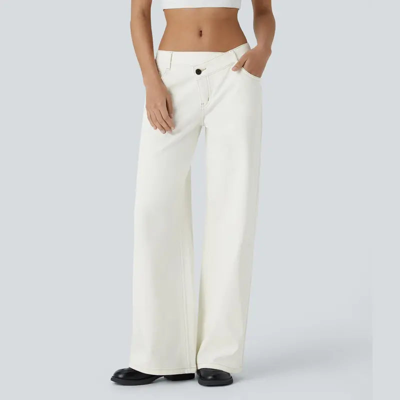 Casual Jeans Low Rise Baggy Wide Leg