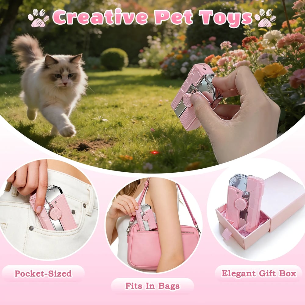 3-in-1 Elegant Pink Flame Windproof Lighter