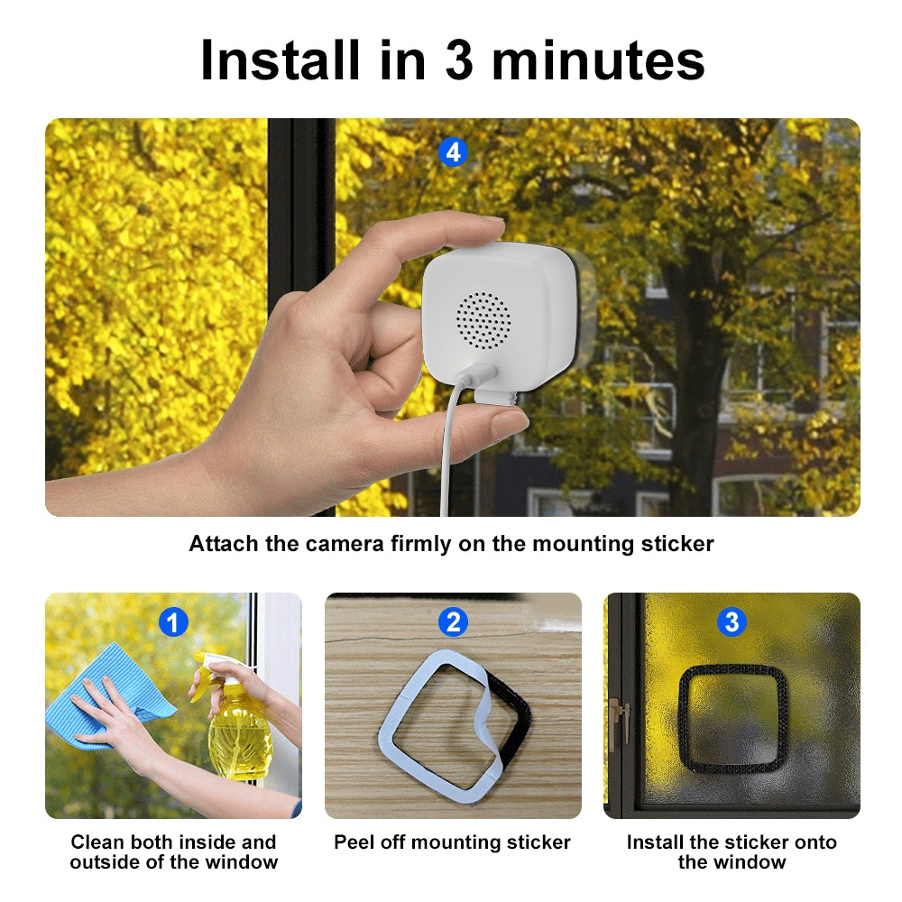 -Crystal-clear security 2K camera 🎥 Color Night Vision 🌙 24/7 Recording & Smart Alerts