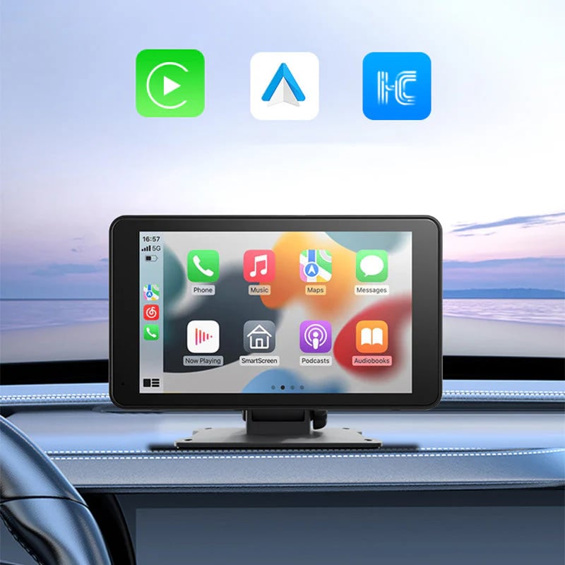 Portable Carplay Screen-Wide-Compatibility Multi-Device Car Infotainment System