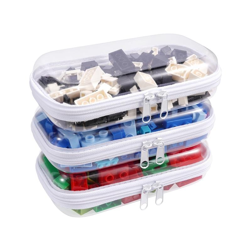 Clear Hard Shell Zipper Case 3PCS