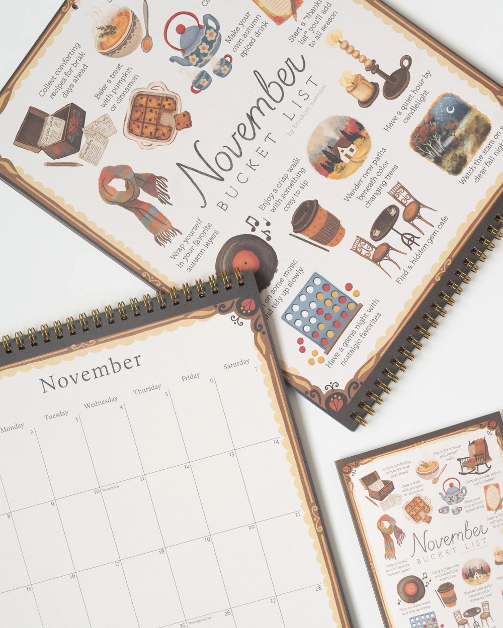 🌸 2026 Bucket List Wall Calendar - Celebration of Life’s Seasons📅