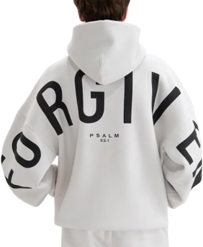 Oversized Christian Heavyweight Faith Sweatshirt for Men Hoodie Pullover Fashion Hoodies