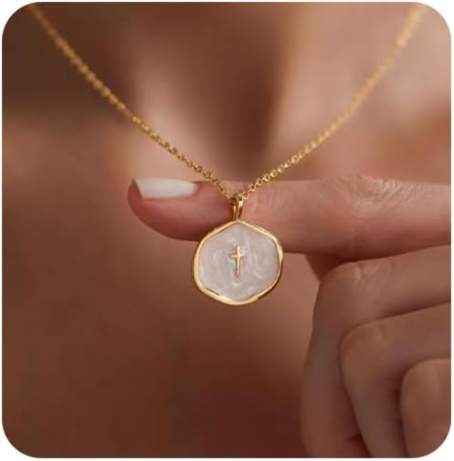 The "Serene Faith" Vintage Oval Cross Necklace