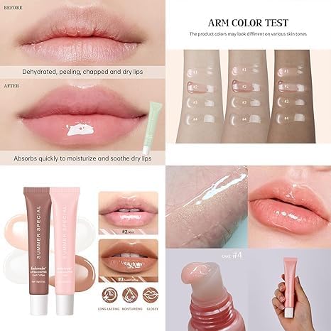 4 PCS Summer Lip Butter Balm Glossy Butter Balm Set