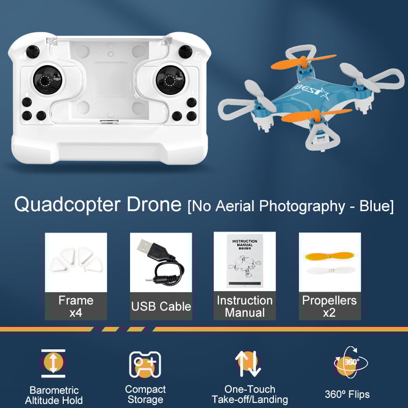 All-Ages Mini Drone with Easy Stunt Flights & 360° Tricks - Perfect Beginner-Friendly Flyer!
